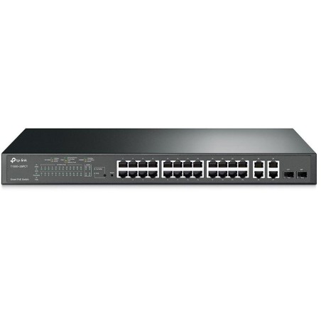 TP-Link TL-SL2428P - Smart Switch PoE+ s 24 porty 10/100 Mbit/s a 4 gigabitovými porty