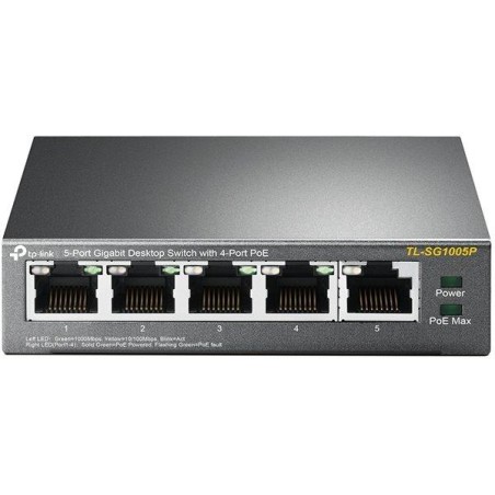 TP-Link TL-SG1005P - Stolní switch s 5 gigabitovými porty, 4 porty mají PoE