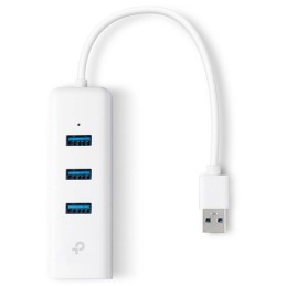 TP-Link UE330 - USB 3.0 3-portový hub & gigabitový ethernet adaptér 2 in 1 USB adaptér
