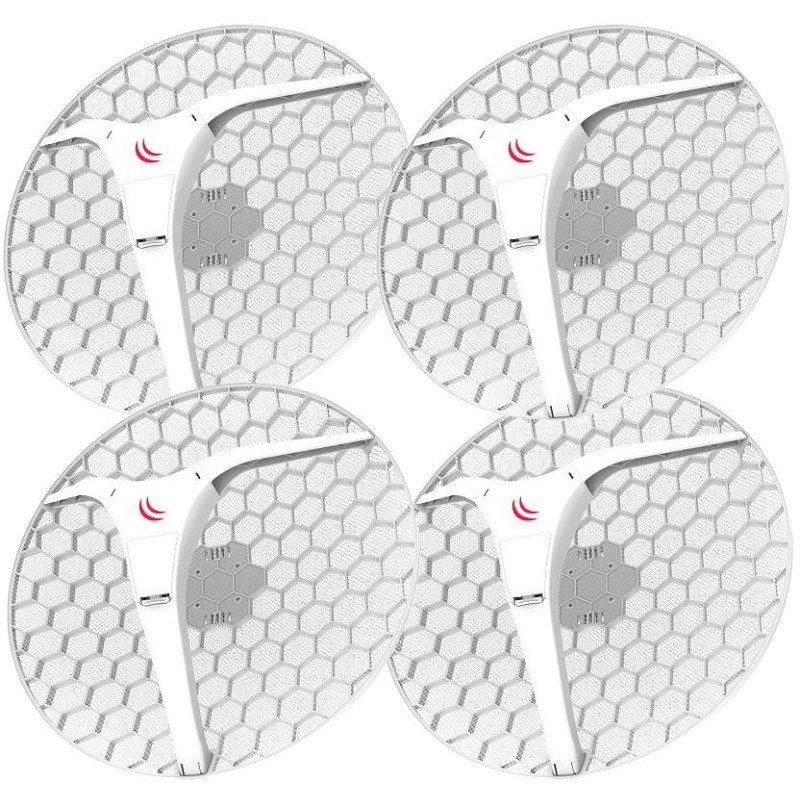 MikroTik LHG XL HP5 - outdoor klient, anténa 27 dBi, 6,4°, 802.11a/n, L3 (5GHz) - 4 ks