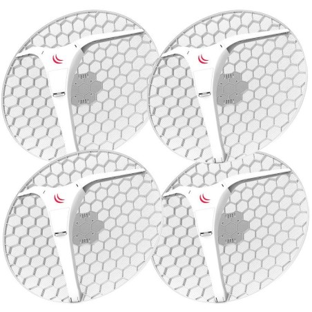 MikroTik LHG XL HP5 - outdoor klient, anténa 27 dBi, 6,4°, 802.11a/n, L3 (5GHz) - 4 ks