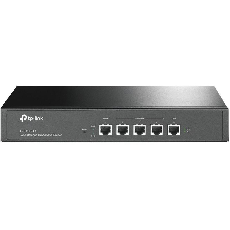 TP-Link TL-R480T+ / 5 port SMB Multi-WAN Router/ 1x LAN, 1x WAN, 3x LAN/WAN
