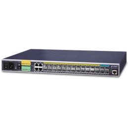 Planet IGS-6325-20S4C4X průmyslový L3 switch, 4x1Gb, 10x1Gb + 4x2.5Gb SFP, 4x10Gb SFP+, 48-56VDC,-40~75°C, IP30, fanless