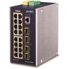 Planet IGS-6325-16P4S priemyselný L3 switch, 16x1Gb, 4x2.5G SFP, PoE 802.3at 320W, 48-56VDC, -40 ~ 75 ° C, IP30, fanless