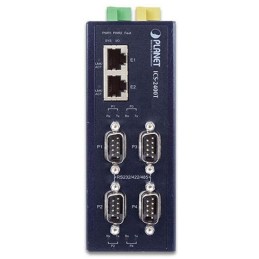 Planet průmyslový konvertor RS-232/422/485 na IP, 4x COM, 2x 100Base-T, ESD+EFT 6kV