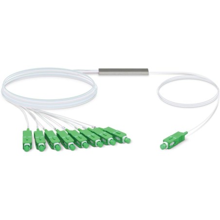 Ubiquiti UFiber Splitter 8 - optický rozbočovač 1:8, 1260-1650 nm, SC/APC konektory, délka 1,5 m