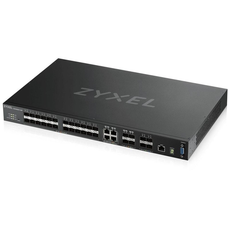 Zyxel XGS4600-32F  32-port Managed Layer3+ Gigabit switch, 24x Gigabit SFP + 4x Gigabit dual personality (RJ45/SFP) + 4x