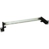 Szyna DIN Solarix z uchwytem do szafy 19", 1U czarny RAL 9005 RAIL-1U-DIN