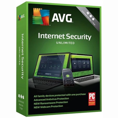 AVG INTERNET SECURITY - NIEOGRANICZONE (NIEOGRANICZONA ILOŚĆ URZĄDZEŃ) WSPARCIE PRZEZ 24 MIESIĄCE PUDEŁKO