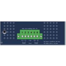 Planet IFGS-1822TF průmyslový switch, 16x100M + 2x1Gb/SFP, -40 až 75st.C, dual 9-48VDC, IP30, fanless