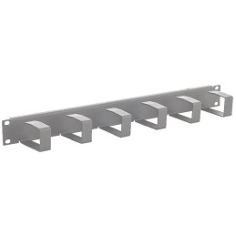 Triton 19' vyvazovací panel 1U, 6x vyvazovací háček 70x40 mm, RAL7035