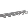 Triton 19' mooring panel 1U, 6x mooring hooks 70x40 mm, RAL7035