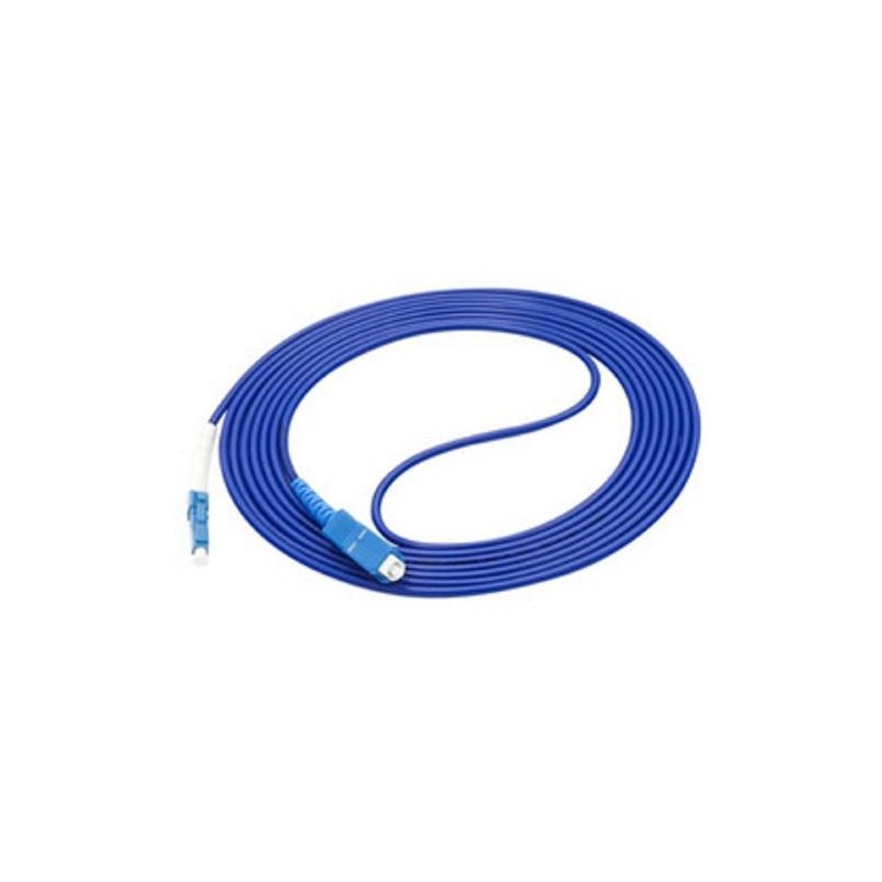 XtendLan FO patch LC-SC 3m 9/125 simplex, G.652d, LS0H, armovaný kabel kulatý 3mm