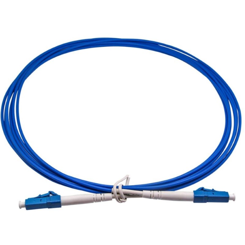 XtendLan FO patch LC-LC 3m 9/125 simplex, G.652d, LS0H, armovaný kabel kulatý 3mm