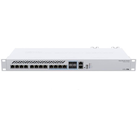 MikroTik Cloud Router Switch CRS312-4C+8XG-RM, 8x GbE, 4x 10 GbE/SFP+, USB, SwOS, ROS, L5