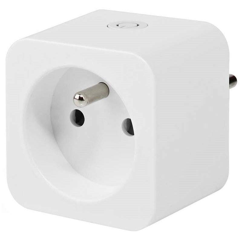 NEDIS Wi-Fi chytrá zásuvka/ měřič výkonu/ 16A/ francouzský typ E/ Android/ iOS/ Nedis® SmartLife/ bílá