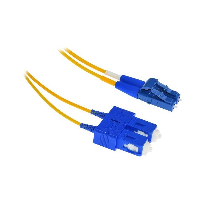 XtendLan FO patch LC-SC 0.5m 9/125, duplex, ultraflexibilní G.657.A1, LS0H, průměr 2mm, krátký vývod