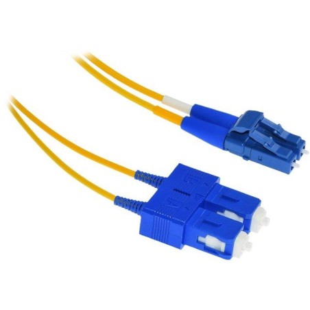 XtendLan FO patch LC-SC 0.5m 9/125, duplex, ultraflexibilní G.657.A1, LS0H, průměr 2mm, krátký vývod