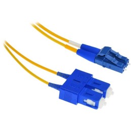 XtendLan FO patch LC-SC 2m 9/125, duplex, ultraflexibilní G.657.A1, LS0H, průměr 2mm, krátký vývod