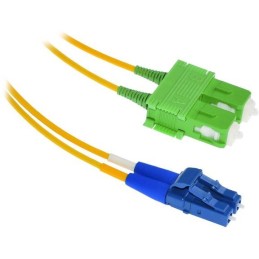 XtendLan FO patch LC-SC/APC 3m 9/125, duplex, ultraflexibilní G.657.A1, LS0H, průměr 2mm, krátký vývod