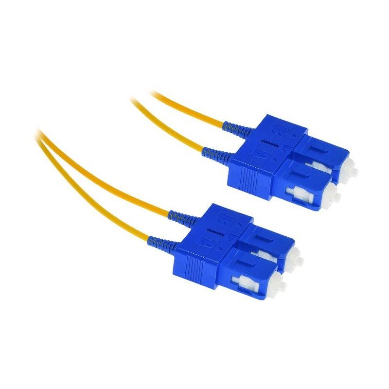 XtendLan FO patch SC-SC 0.5m 9/125, duplex, ultraflexibilní G.657.A1, LS0H, průměr 2mm, krátký vývod