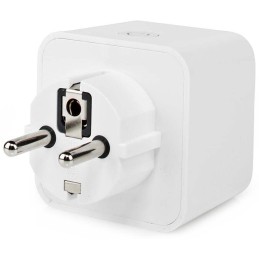 NEDIS Wi-Fi chytrá zásuvka/ měřič výkonu/ 16A/ francouzský typ E/ Android/ iOS/ Nedis® SmartLife/ bílá