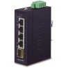 Planet IGS-510TF Industrial Switch 4x 1000Base-t, 1x SFP, dual power, 9-48VDC, -40 +75°C
