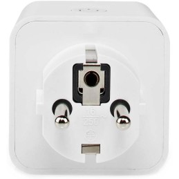 NEDIS Wi-Fi chytrá zásuvka/ měřič výkonu/ 16A/ francouzský typ E/ Android/ iOS/ Nedis® SmartLife/ bílá
