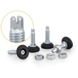 Triton Sada nivelačních nožiček pro stojanové rozvaděče, nastavitelné