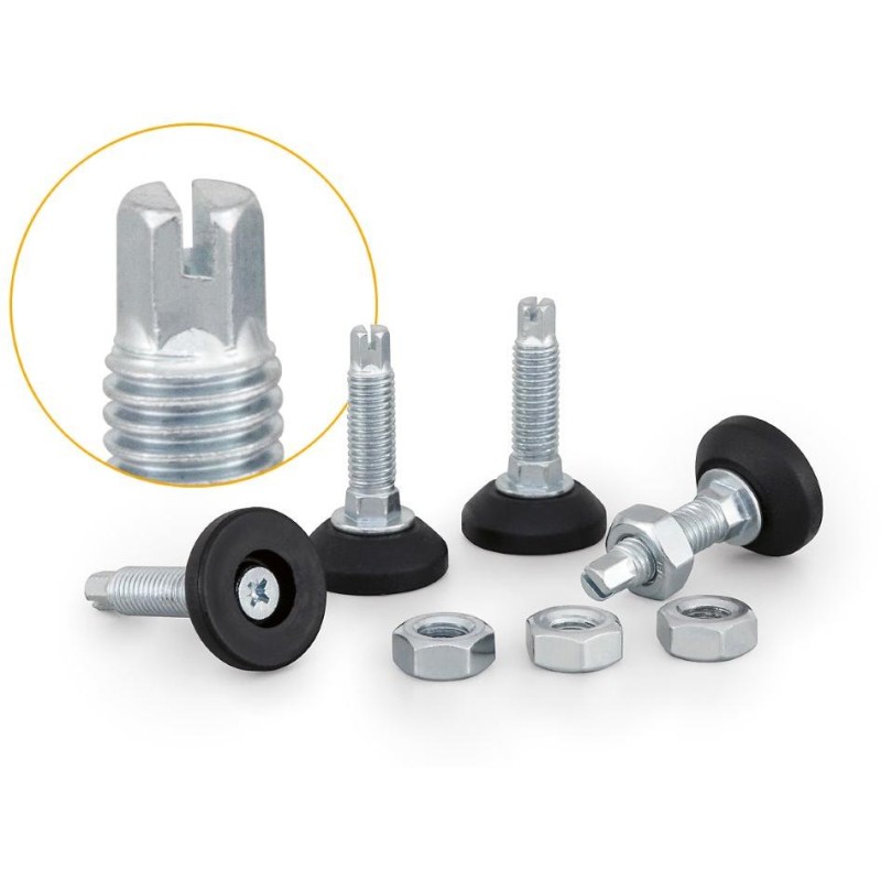 Triton Sada nivelačních nožiček pro stojanové rozvaděče, nastavitelné