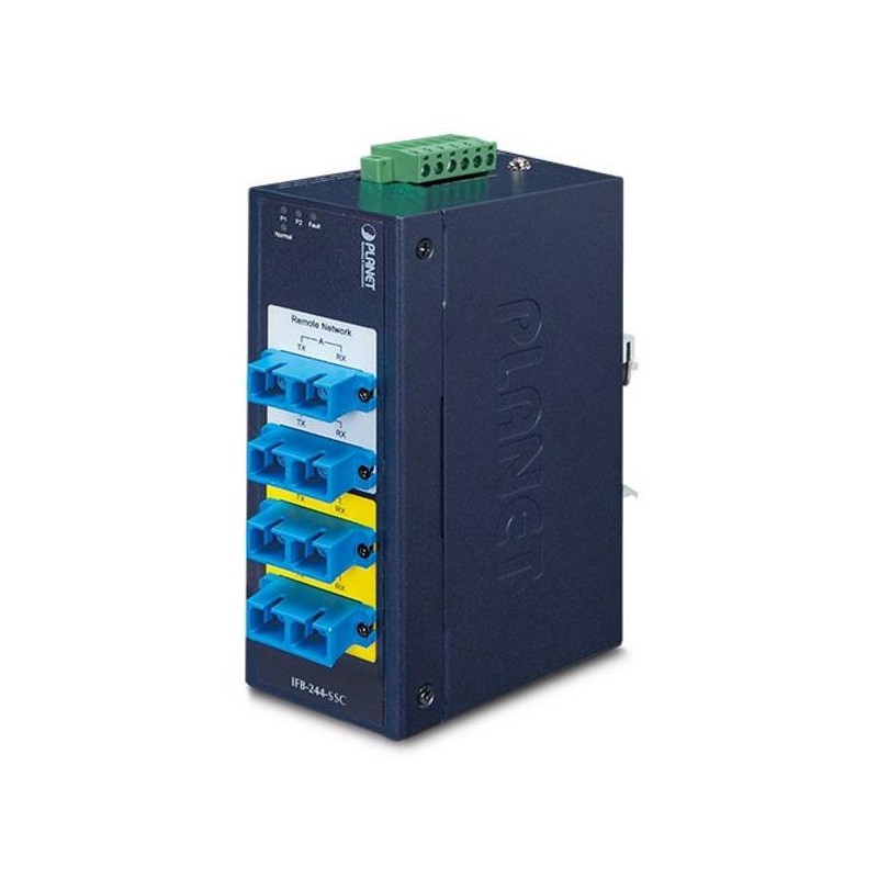 Planet IFB-244-SSC optický bypass switch 4xSC singlemode, dual 9-48VDC/24VAC, -40 +75°C