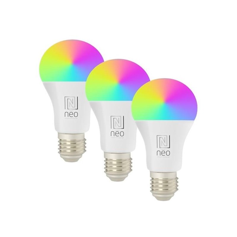 IMMAX NEO SMART sada 3x LED žárovka E27 11W RGB+CCT barevná a bílá, stmívatelná, Zigbee, TUYA