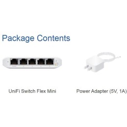 Ubiquiti UniFi Switch Flex Mini - 5x GbE, 1x PoE In