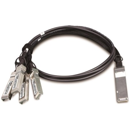 Planet CB-QSFP4X10G-1M, metalický spojovací kabel QSFP+ 40Gb/s na 4x SFP+ 10Gb, délka 1m