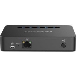 Grandstream DP750, IP DECT základnová stanice, max. 5ruček, HD voice, 10 SIP účtů, 5souběž. hovorů