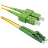 XtendLan LWL-Patchkabel LC/APC-SC/APC 5m 9/125 Duplex, G.652d, LS0H