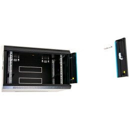 XtendLan 6U/600x450, na zeď, jednodílný, skleněné dveře