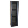 XtendLan 42U/800x800 rackmount, black, glass door, perforated back