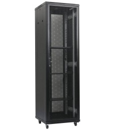 XtendLan 47U/800x1000 stojanový, černý, perforované dveře a záda