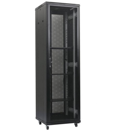 XtendLan 47U/600x1000 stojanový, černý, perforované dveře a záda