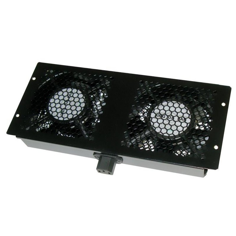 XtendLan Ventilace pro stojan. rozvaděče Telco hloubky 600,800,1000,1200mm, 2x ventilátor, napájecí kabel