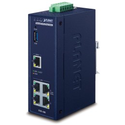 Planet IVR-100 Router/firewall VPN/VLAN/QoS, 2xWAN(SD-WAN), 3xLAN, IP30, -40 až +75°C, 9-48VDC