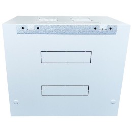 XtendLan 12U/600x450, na zeď, jednodílný, skleněné dveře, šedý