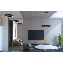 IMMAX NEO CÉČKO SMART závěsné svítidlo 60cm 43W černé Zigbee 3.0, TUYA
