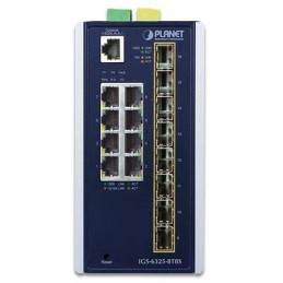 Planet IGS-6325-8T8S průmyslový L3 switch, 8x1Gb, 8x2.5Gb SFP, 12-48VDC, -40~75°C, IP30, fanless