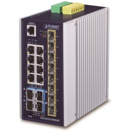 Planet IGS-6325-8T8S4X průmyslový L3 switch, 8x1Gb, 8x2.5Gb SFP + 4x10Gb SFP+, 12-48VDC, -40~75°C, IP30, fanless
