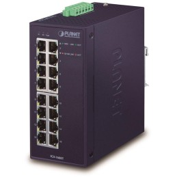 Planet IGS-1600T Průmyslový Switch 16x1Gb, dual 12-48VDC/24VAC, -40~+75°C, fanless