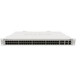 MikroTik CRS354-48G-4S+2Q+RM 650MHz CPU, 64MB, 48x GbE, 4x 10 Gbps SFP+, 2x 40 Gbps QSFP+, 2x PSU,1U, L5