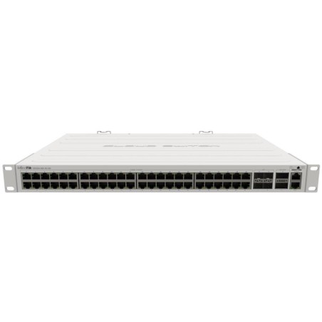 MikroTik CRS354-48G-4S+2Q+RM 650MHz CPU, 64MB, 48x GbE, 4x 10 Gbps SFP+, 2x 40 Gbps QSFP+, 2x PSU,1U, L5