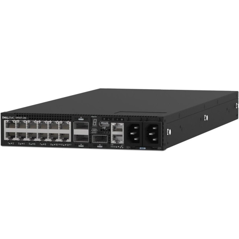 DELL Networking S4112T-ON switch/ 12x 10Gb-T/ 3x 100GbE QSFP28/ IO to PSU/ 2x zdroj/ reverse / management/ 1Y CAR